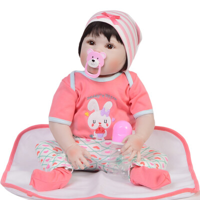 

23 Inch Collectible Reborn Doll 57 cm Full Body Silicone Lifelike Newborn Twins Bebe Doll Toy For Children Christmas Gift