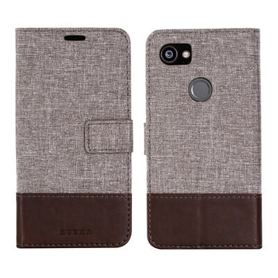 

Goowiiz Phone Case For Google Pixel 2Pixel 2XLPixel 3XL Fashion Canvas Leather Wallet Full package flip Holder Stand