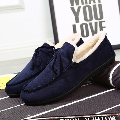 

Mens cotton warm Loafers Slip-Ons Driving shoes