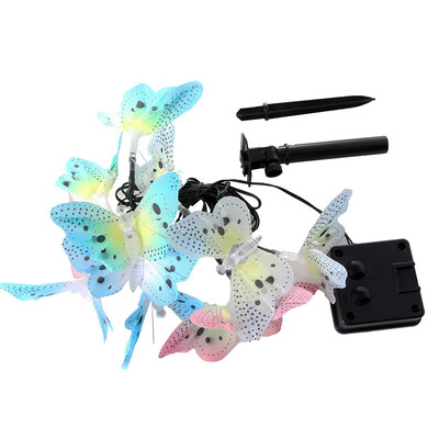 

UpperX 12 Led Solar Powered Butterfly Fiber Optic Fairy String Waterproof Christmas Outdoor Garden Holiday Lights 365M
