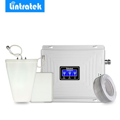 

Lintratek Triple Band Cellular Signal Booster 2G 3G 4G 900MHz LTE 1800MHz 2100MHz WCDMA Mobile Phone Signal Amplifier Repeater