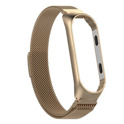 

For Xiaomi MI Band3 Magnetic Milanese Loop Stainless Steel Mesh Watch Band Strap