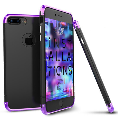 Super Luxury For iPhone 7 7 Plus Case 360 Full Protection 3in1 Aluminum Metal PC Hard Hybrid Slim Back Cover For iPhone 7 Case