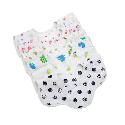 

3 stuks Baby Bib Cartoon Afdrukken Baby Burp Doeken Puur Katoen Baby Slabbetjes Peuter Mond Water Handdoek Huid zacht