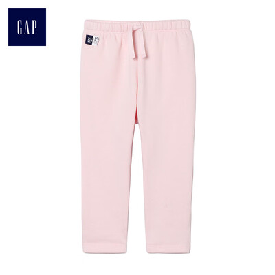 

GAP flagship store childrens clothing baby plus velvet knit pants Wei pants 400006 light pink 52cm 0-March
