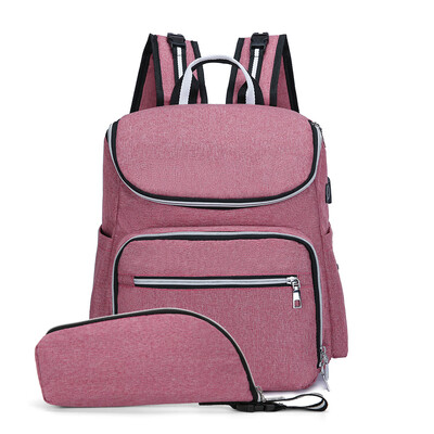 

Mummy Maternity Nappy Bag with USB Interface Large Capacity Baby Diaper Bag Travel Backpack Nursing Bag