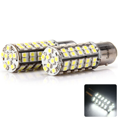 

Sencart 1157 Ba15d P215W 5W Car Bulb SMD-3528 68-LEDs 6000-6500K Turn Signal Light
