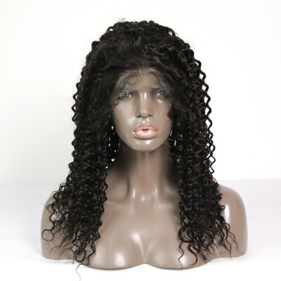 

180 Density Full Lace Wig Deep Curly 100 Human Hair