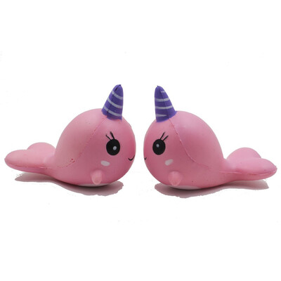 

Squishy slow rebound PU simulation whale pressure release vent toy