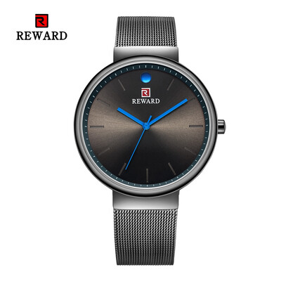 

REWARD RD63062M Mens Steel Belt Waterproof Ultra-thin Business Quartz Watch