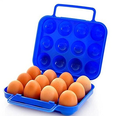 

Outdoor Picnic Garden Portable Folding Plastic Carton Storage Tray Box Reusable Container 12 Egg Slots