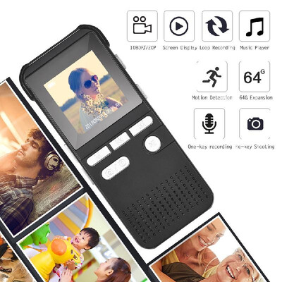 

HD 1080P Digital Camera Recorder Video Voice Recording Pen MP3 Player with 14 Inch Screen Display Motion Detection Loop Recording