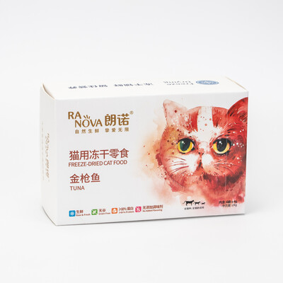 

RanoVA freeze-dried tuna cat snacks no grain fresh meat cat food partner 4g 6 bags boxed 24g full cat age