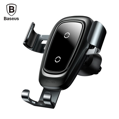 

Baseus Metal Wireless Charger Gravity Car Mount 10W for 4 - 65 inch Mobile Phones