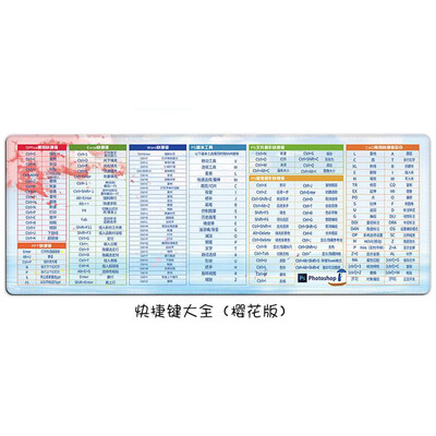 

Ling Mei mouse pad fast Daquan computer keyboard notebook office game lock large mouse pad 800300 shortcut key Daquan mouse pad