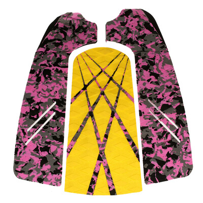 

3pcs Surf Ripper Traction Tail Pads Surfing Surfboard Surf Deck Grips Adhesive Stomp Pad for Surfing&Skimboarding