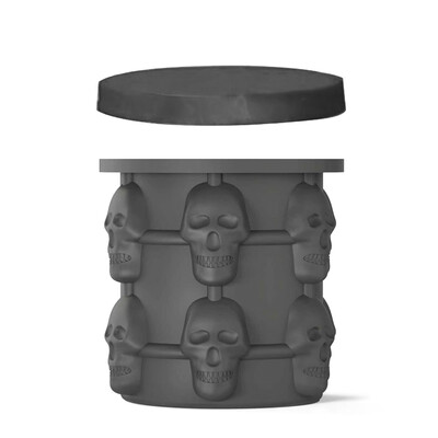 

1PC Silicone Beer Ice Bucket Plastic Rubber Black Outdoor Cocktail Drinking Icing Tub Cool Ice Maker Container