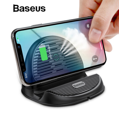 

Baseus Desktop 10W Qi Wireless Charger for iPhone X 8 Samsung S9 S9 S8 Xiaomi Radiating Fan Wireless charging