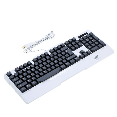 

Warwolf Steel Shaft Semi Mechanical USB Wired LED Colorful Rainbow Backlight Water Resistant Gaming Keyboard for Laptop Desktop