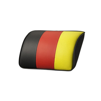 

2019 Brand New Arrival Car Neck Pillows Both Side PU Leather Single Headrest Fit For BMW Universal Filled Fiber Car Pillow 1Pc