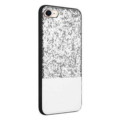 

For iPhone 8 & 7 PC TPU PU JOYROOM Bravery Series Business Fashion Glitter Powder Protective Back Cover Case For iPhone 8