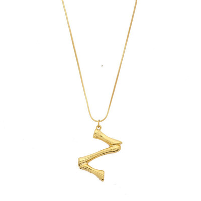 

NeillieN Letter necklace European&American exaggerated fashion necklace 26 capital English letter necklace Pendant torque
