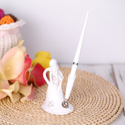 

Fashion Wedding Pen with Elegent Pumpkin Carriage Pen Stand Excellent Wedding Supplies