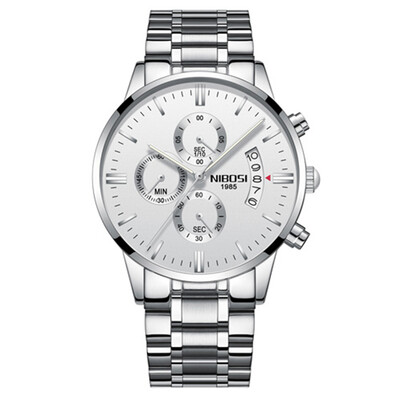 

Men Luminous Stainless Steel Band Quartz Watch