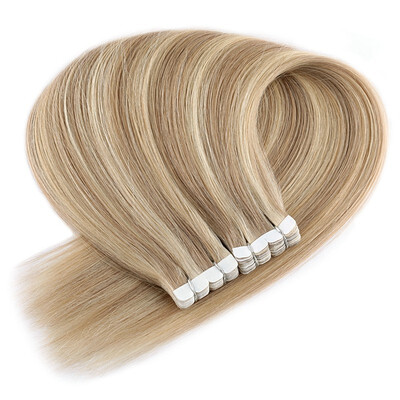 

Neitsi 16Inch Mini Tape in Human Hair Extensions Straight 20Pcs Tape-ins 5A Grade Quality