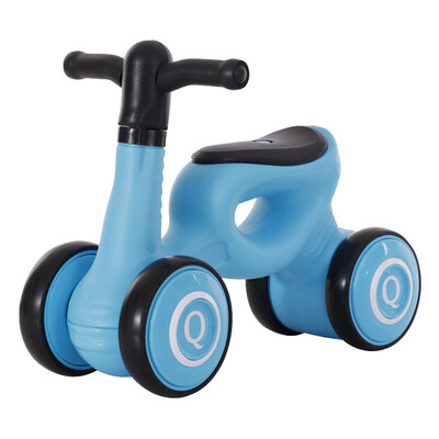 

Kids Balance Bike 4 Wheels No Pedals Plastic Baby Ride-on Toys Twist&Wiggle Scooter For 10-36 Months Girl Boy BlackBlue