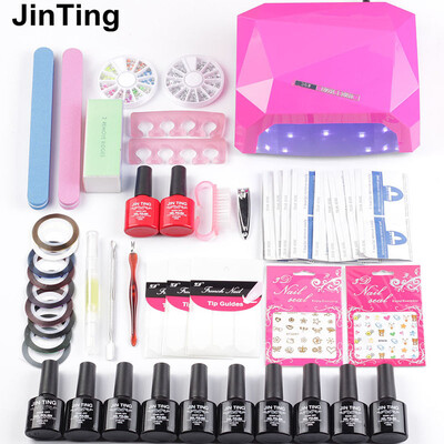 

Nail Polish Kits 36W UV or 48W Led Display Nail 6W USB Dryer Lamp Nail Polish 10 Color Kit Manicure Soak Off UV Sets Remover