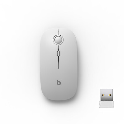 

BM05 Wireless Mouse 24GHz Adjustable 1600DPI Ergonomic Design 4 Buttons Portable Mini Mouse for Mac Laptop PC Computer Business T