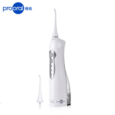 

Prooral red teeth tooth washer water floss tooth cleaner non-electric toothbrush portable design 5002 white