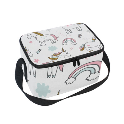 

ALAZA Lunch Box Insulated Lunch Bag Large Cooler Tote Bag Unicorn Magic for Men Women Girls Boys
