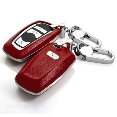 

Car Accessories Top Layer Leather Car Key Case For BMW 1234567 SeriesX3X4 Car Key Cover Shell Car Keychain