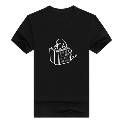 

Funny Gift Idea How To Take Over The World For Dogs Mens t-Shirt