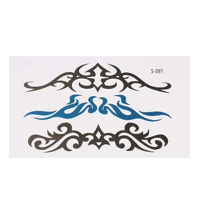 

Removable Waterproof Temporary Tattoo Stickers Skull Rose Flower Totem Feather Body Arm Art Decoration