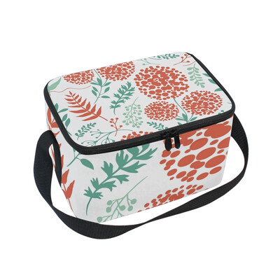 

ALAZA Lunch Box Insulated Dandelion Leaves Lunch Bag Large Cooler Tote Bag for Men Women