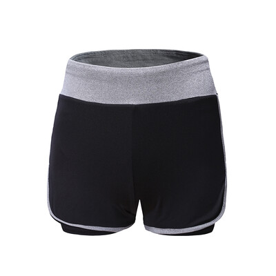 

2-in-1 Running Yoga Shorts for Women Workout Fitness Stretch Sport Shorts