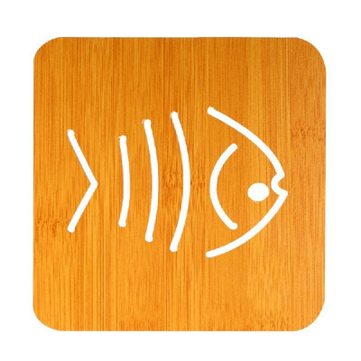 

Heat Insulation Mat Bamboo Wood Insulation Mat Heat Resistant Trivet Mat Hot Pot Holder Cute Table Mat 57"57"018"