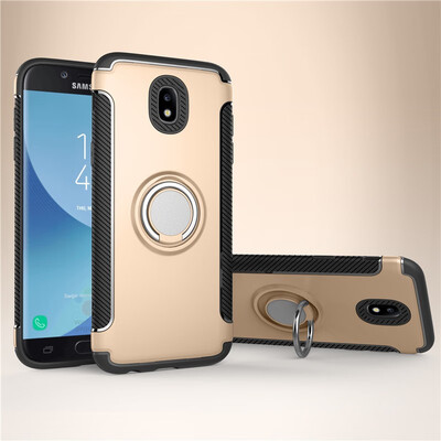 

Fecoprior Back Cover For Samsung Galaxy J3 2017 J330 Case Car Holder Stand Hard PC Silicon Ring Suction Bracket Celulars