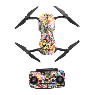 

Protective Sticker Skin Cover Waterproof Sticker Cool Pattern Colorful Diamond for DJI Mavic AIR RC Drone&Remote Controller