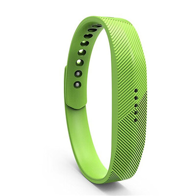 

For Fitbit Flex 2 Soft Silicone with Metal Clasp Buckle Wrist Strap Watch Band