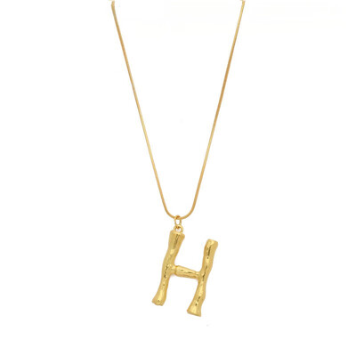 

NeillieN Letter necklace European&American exaggerated fashion necklace 26 capital English letter necklace Pendant torque