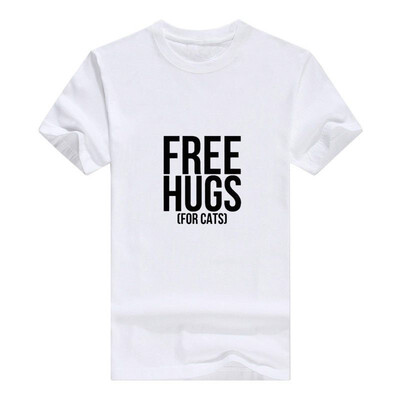 

Free Hugs For Cats Mens Printed T-Shirt