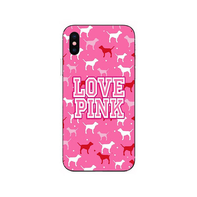 

Pink nation Style VS Victoria Soft Silicone Painting Case For Apple iPhone 6 6s 7 8 Plus X XR XS Max Soft TPU Printed Cover