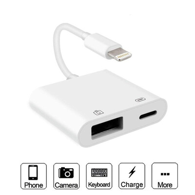 

Hot Selling For Lightning USB 3 Camera Reader Adapter OTG Data Sync Charge Cable For iPhone 8 8plus 7 7plus 6 6S For iPhone iPad