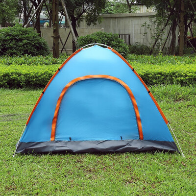 

Outdoor Water Resistant large tent Quick open Automatic Instant Setup Two Doors 3 - 4 Person Camping Tent for Beach Travel Canopy