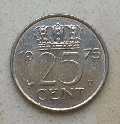 

19mm 25 Cent Coin Holland Nederland Europe Random Year