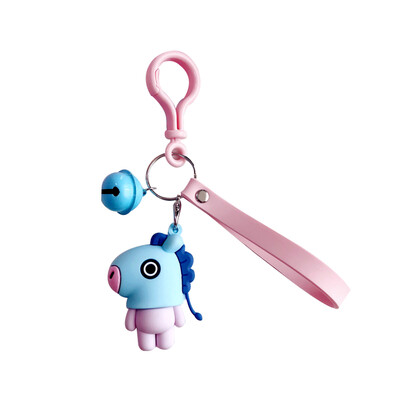

Fashion Delicate Lovely Doll Car Key Ring Cartoon Compact Cute Key Chain Bag Pendant Decoration Kids Toy with Bell